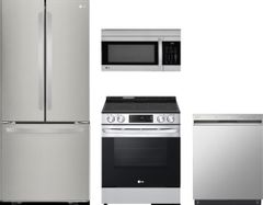 LG 4 Piece Stainless Steel Kitchen Appliance Package