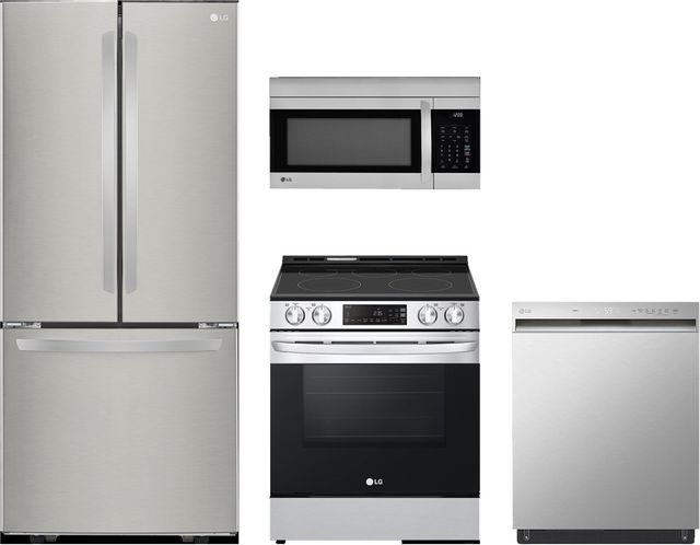 LG 4 Piece Stainless Steel Kitchen Appliance Package-0