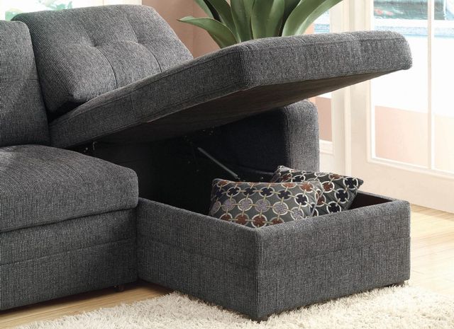 Coaster® Gus Casual Charcoal Sectional 2