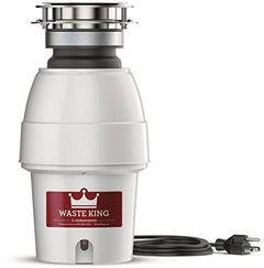 Waste King® 0.5 HP Continuous Feed White Garbage Disposal