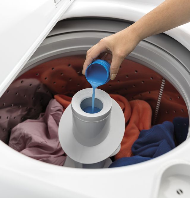 GE® 4.2 Cu. Ft. White Top Load Washer 7
