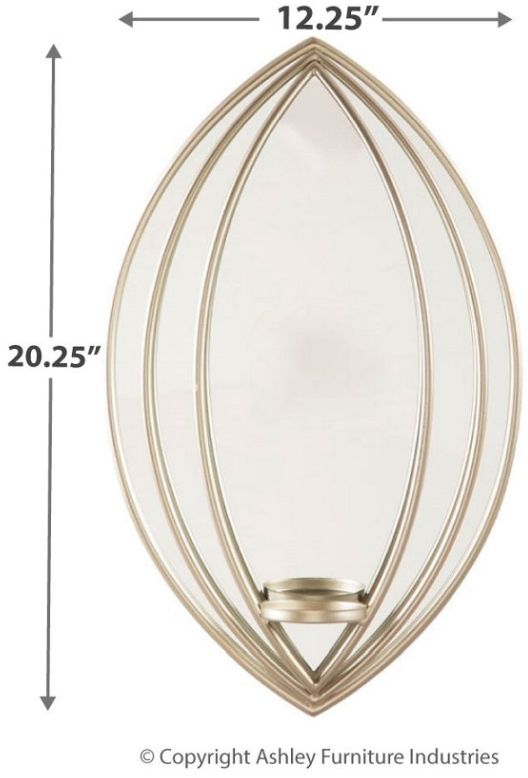 Signature Design by Ashley® Donnica Silver-tone Wall Sconce 2