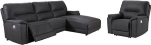 Signature Design by Ashley® Henefer 2-Piece Midnight Living Room Set with Power Reclining Sofa