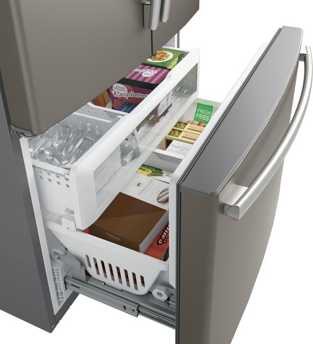 GE Profile™ 23.1 Cu. Ft. Slate Counter Depth French Door Refrigerator 4