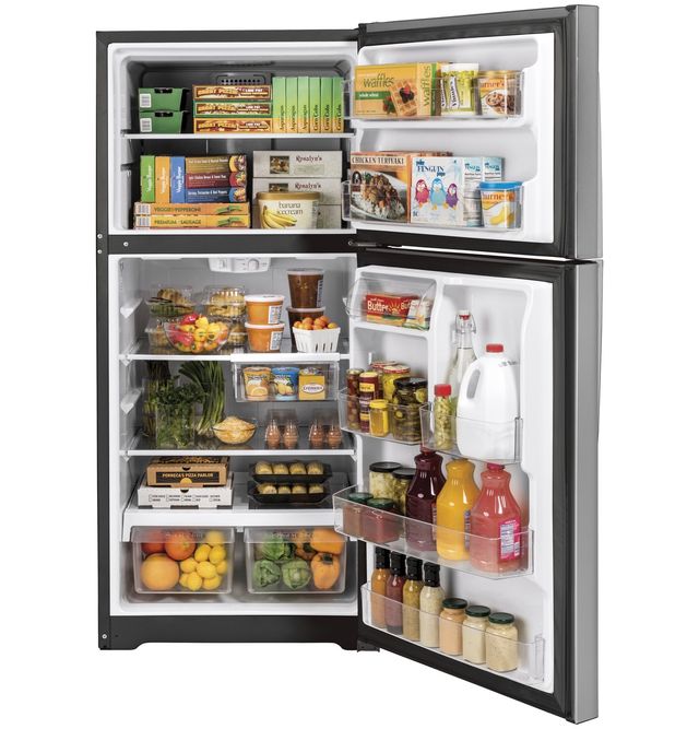 GE® 19.1 Cu. Ft. Stainless Steel Top Freezer Refrigerator 18