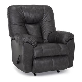 Franklin Connery Charcoal Grey Leather Recliner