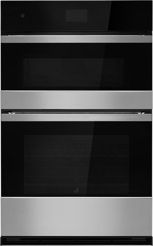 JennAir® NOIR™ 27" Floating Glass Black Oven/Microwave Combination Electric Wall Oven 0