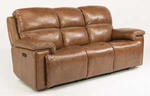 Flexsteel® Fenwick Leather Power Reclining Sofa