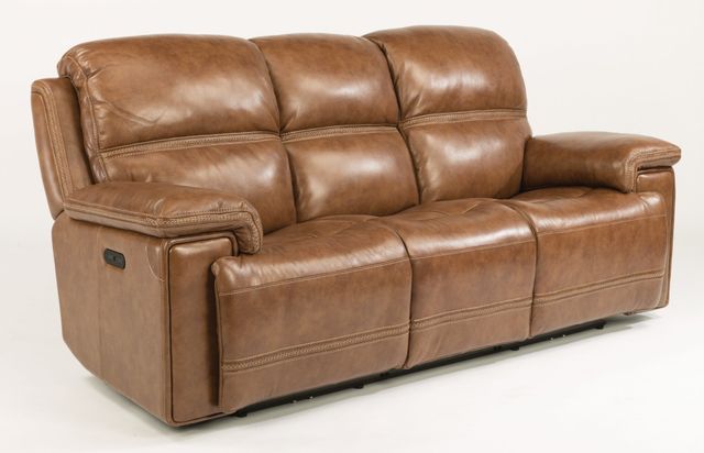 Flexsteel® Fenwick Leather Power Reclining Sofa-0