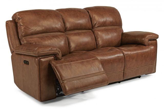 Flexsteel® Fenwick Leather Power Reclining Sofa-1