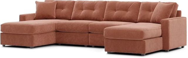 ModularOne Copper Dual Chaise 4 Piece Sectional-2