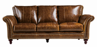 Leather Italia Georgetowne Butler All Leather Sofa