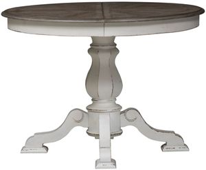 Liberty Magnolia Manor Antique White/Weathered Bark Dining Table