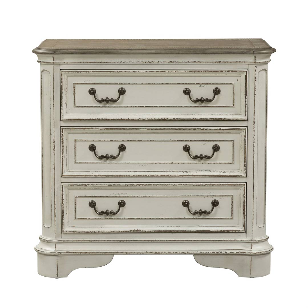 Liberty Magnolia Manor 3 Drawer Bedside Chest w/ Charging Station
