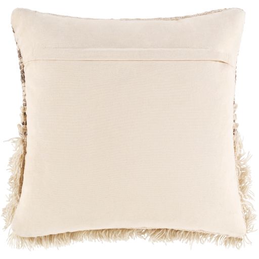 Surya Merida Taupe 20"x20" Toss Pillow with Down Insert-1