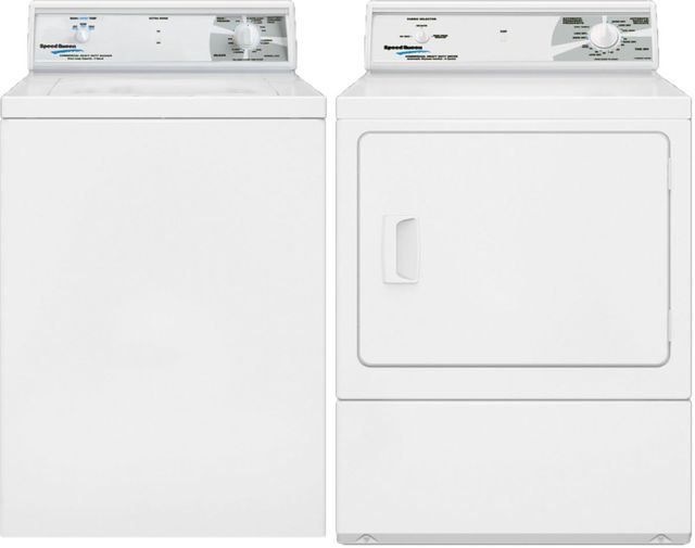 Speed Queen® Commercial 3.22 Cu. Ft. White Non-Vended Top Load Electric Washer 2