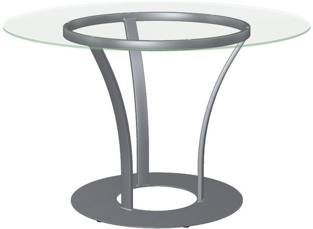 Amisco Dalia XL Clear Glass Round Table