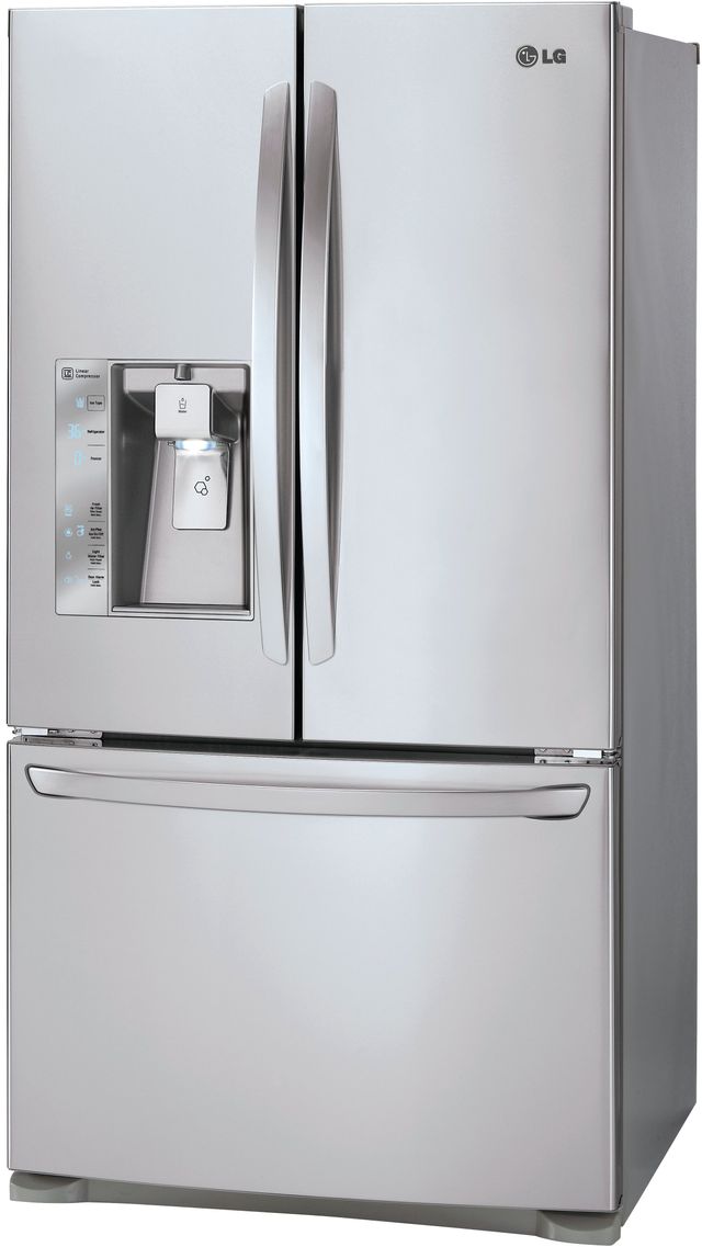 LG 23.70 Cu. Ft. Stainless Steel Counter Depth French Door Refrigerator 10