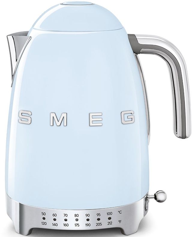 Smeg 50's Retro Style Aesthetic Polished Stainless Steel Electric Kettle 14