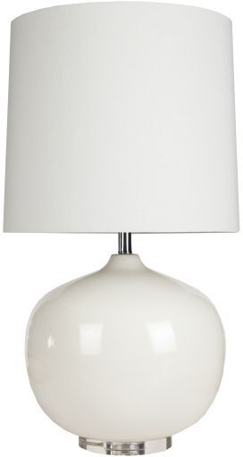 Surya Colt White Table Lamp-0