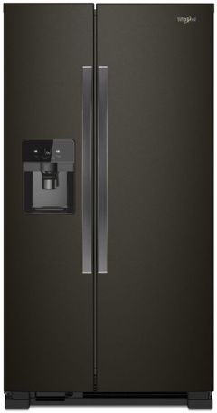 Réfrigérateur côte-à-côte de 33 po Whirlpool® de 21.4 pi³ - Acier inoxydable noir