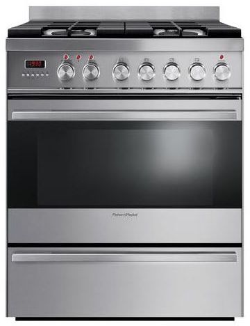 Fisher & Paykel 30" Free Standing Dual Fuel Range-Stainless Steel 0