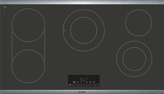 Bosch 800 Series 36" Black with Stainless Steel Frame Electric Cooktop