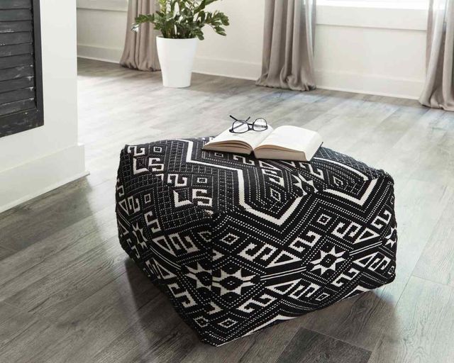 Coaster® Black And White Accent Stool 1