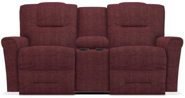 La-Z-Boy® Easton Cherry Power Reclining Loveseat with Headrest And Console 0