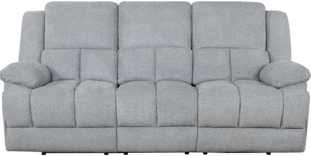 Coaster® Waterbury Grey Upholstered Motion Sofa 2
