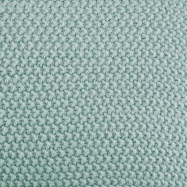 Olliix by INK+IVY Bree Knit Aqua 26" x 26" Euro Pillow Cover-1