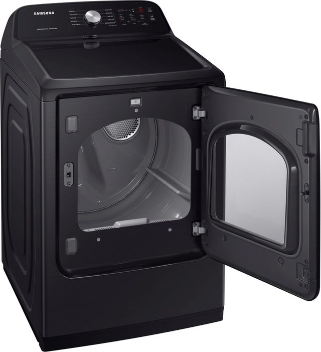 Samsung 5100 Series 7.4 Cu. Ft. Brushed Black Front Load Gas Dryer 2