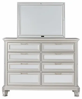 Signature Design by Ashley® Lindenfield Silver Dresser and Mirror-1