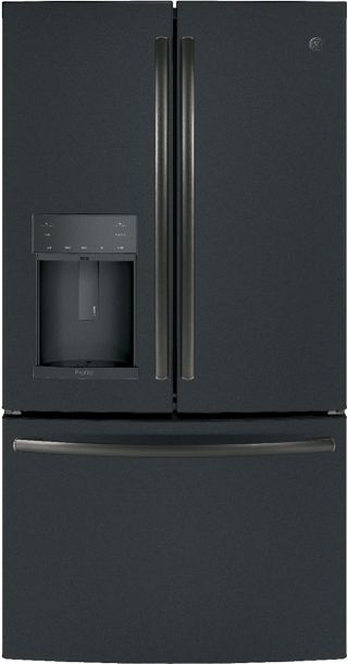 GE Profile™ 22.23 Cu. Ft. Black Slate Counter Depth French Door Refrigerator