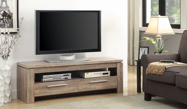 Coaster® Elkton Weathered Brown 2-Drawer TV Console-1