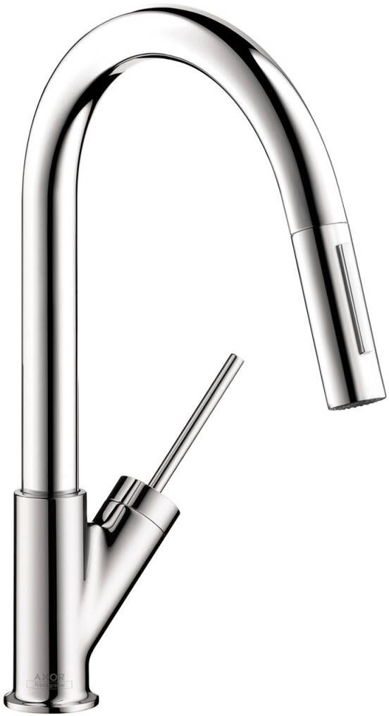 AXOR Starck Chrome Prep Kitchen Faucet 2-Spray Pull-Down, 1.75 GPM-0
