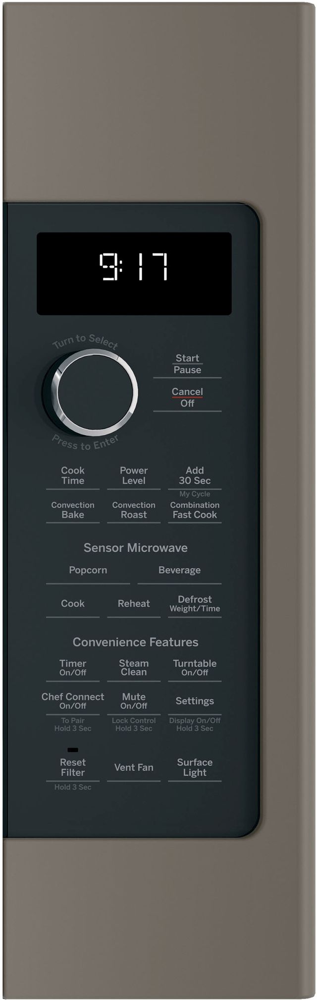 GE Profile™ 1.7 Cu. Ft. Slate Over The Range Microwave 4