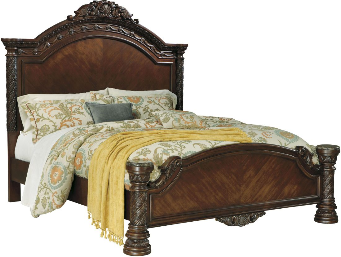 North shore sleigh bedroom deals set sale