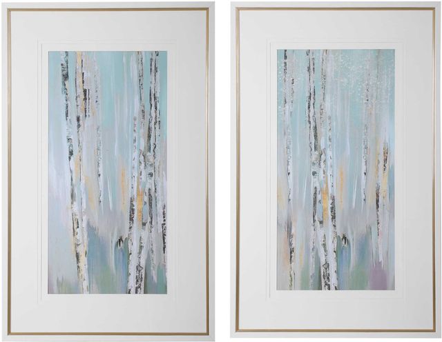 Uttermost® by Grace Feyock Pandora's Forest 2-Piece Light Blue Abstract Art-0