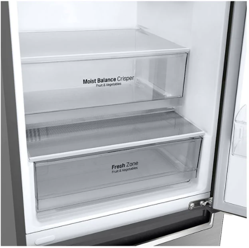 LG 11.9 Cu. Ft. Platinum Silver Bottom Freezer Refrigerator 4