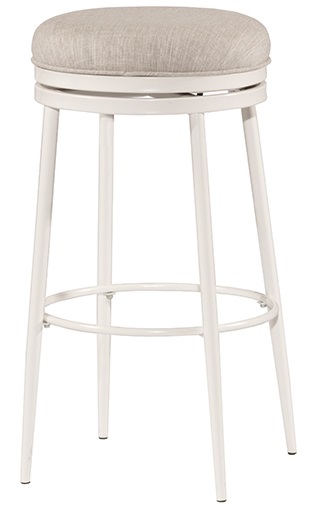 Hillsdale Furniture Aubrie Off White Backless Swivel Bar Stool