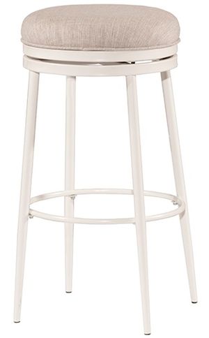 Hillsdale Furniture Aubrie Off White Backless Swivel Counter Height Stool