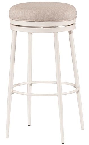 Hillsdale Furniture Aubrie Off White Backless Swivel Counter Height Stool