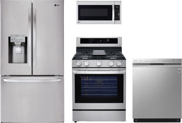LG 4 Piece Kitchen Package-Stainless Steel