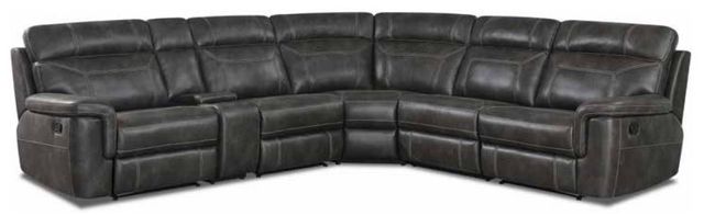 Klaussner® Silas Domanic Charcoal Sectional