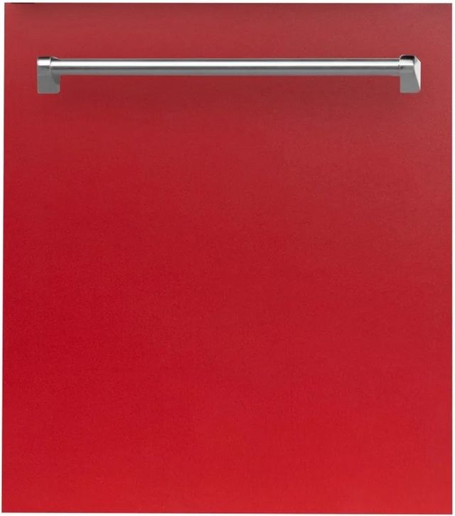 ZLINE 24" Red Matte Top Control Built In Dishwasher