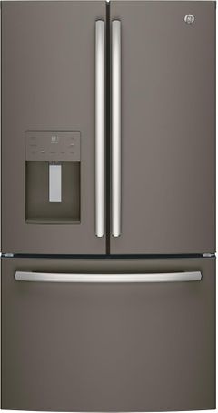 GE® 25.6 Cu. Ft. Slate French Door Refrigerator-GFE26JMMES