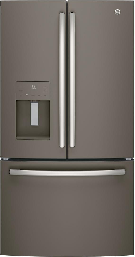 GE® 25.6 Cu. Ft. French Door Refrigerator-Slate-GFE26JMMES (SCRATCH AND DENT)