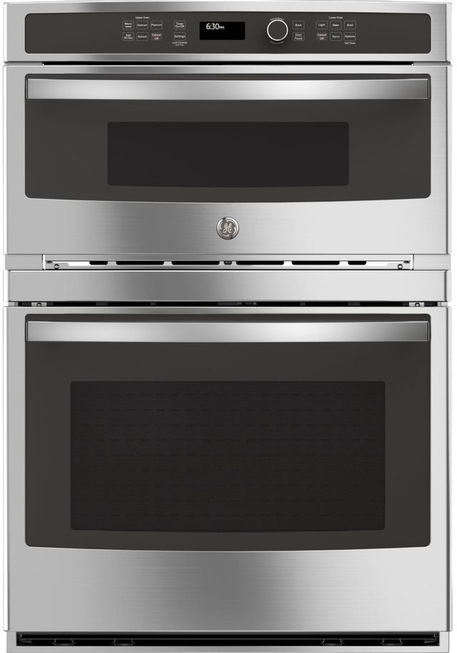 GE® 30" Stainless Steel Combination Double Wall Oven-0