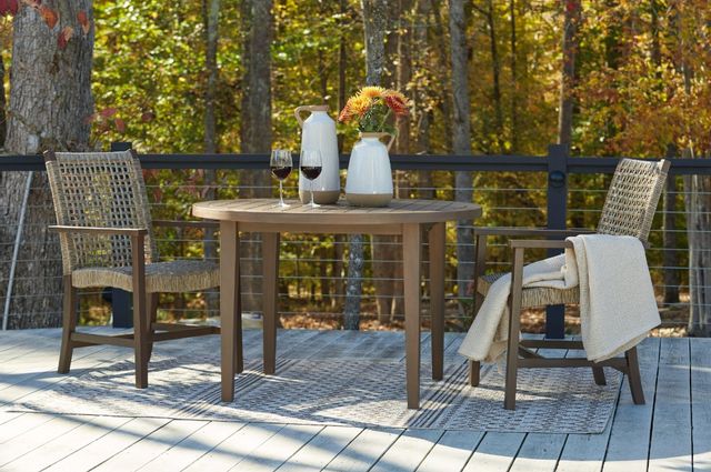 Signature Design by Ashley® Germalia 3-Piece Brown Outdoor Dining Set-3
